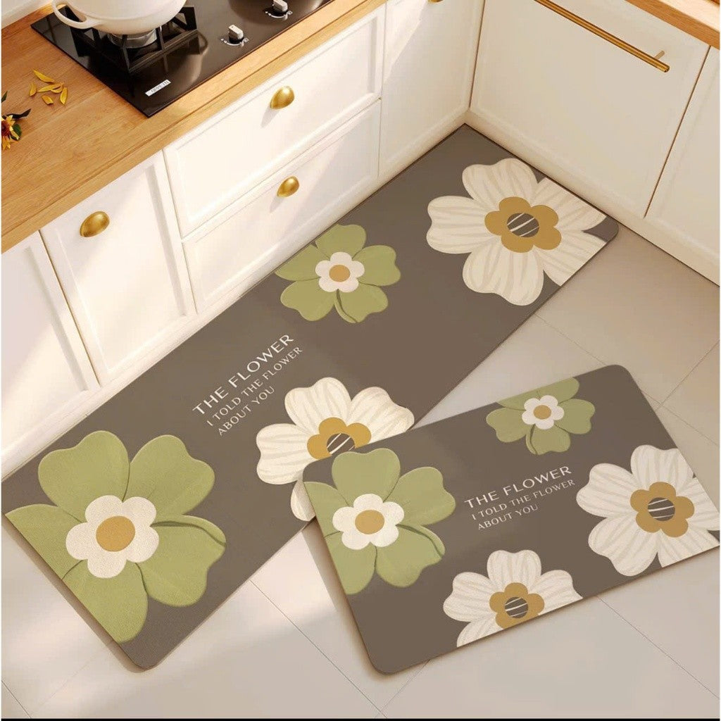 Modern Geometric Kitchen Runner Mat