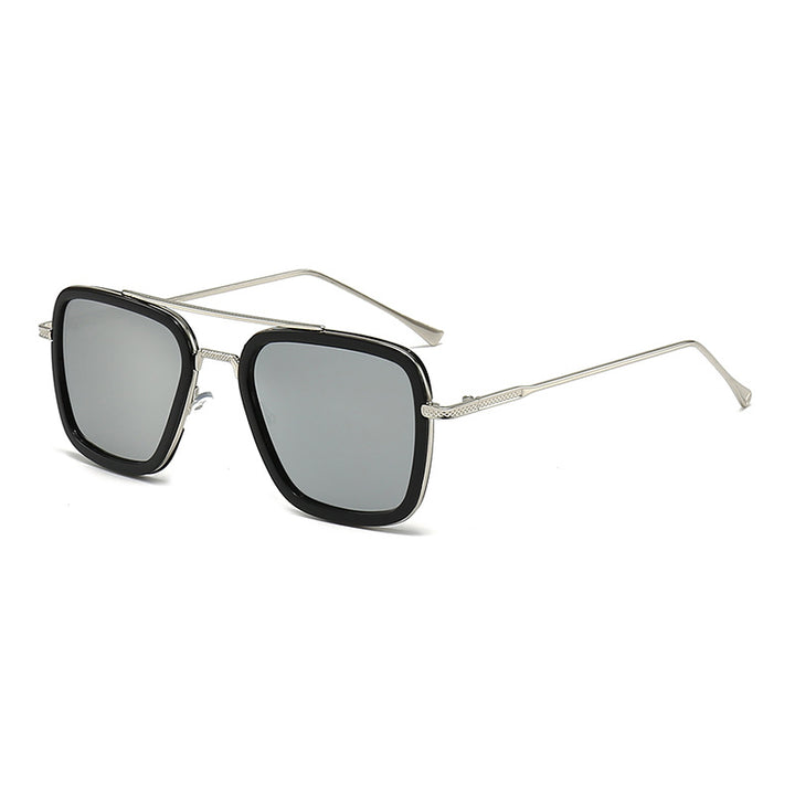 Women's fashionable square sunglasses with glamorous metal frame Kalsten