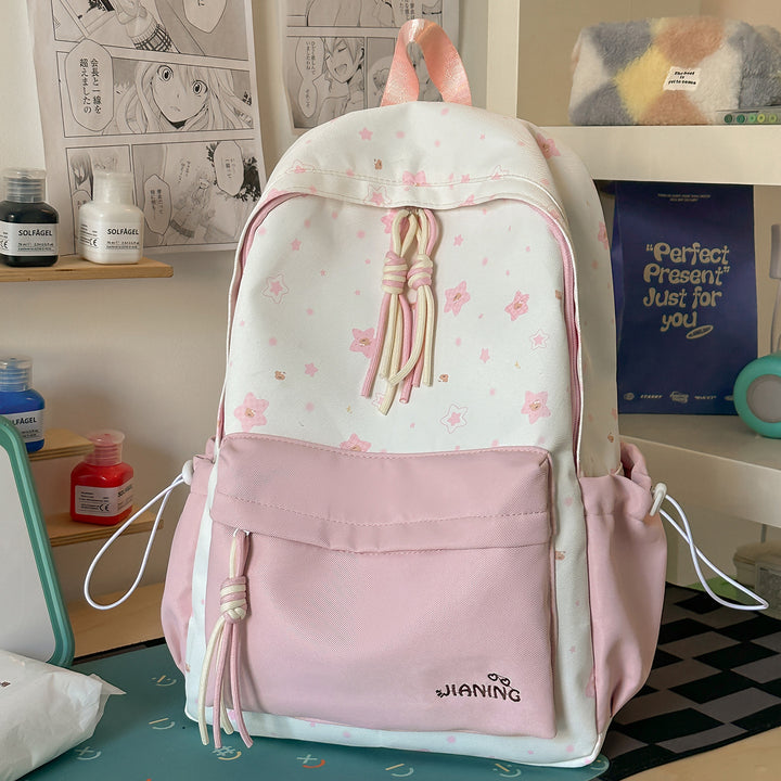 Decorative Floral Print Backpack Kalsten