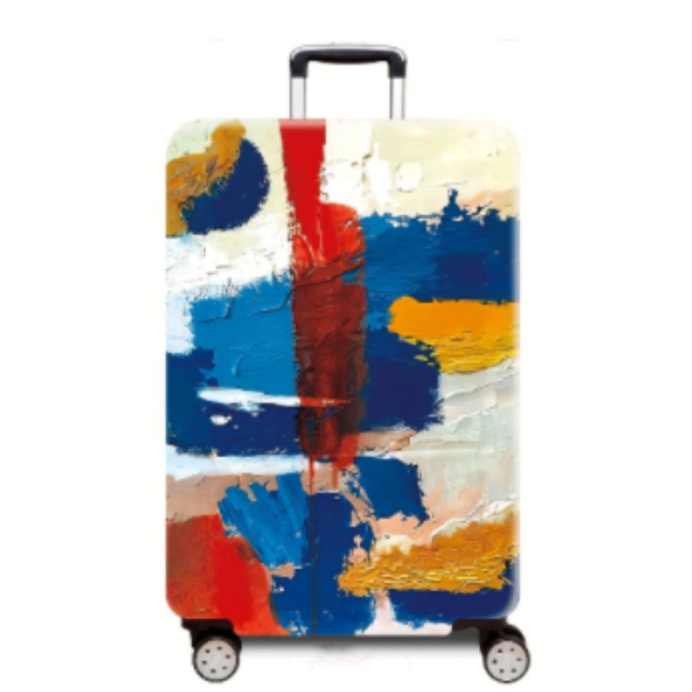 Women Hard Shell Suitcase with Modern Abstract Art Design Kalsten