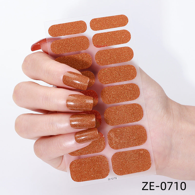 Glitter Finish Nail Wraps