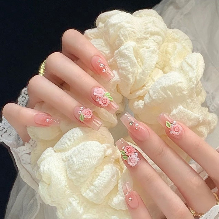 Artificial Art Nails with Moon and Star Design Kalsten