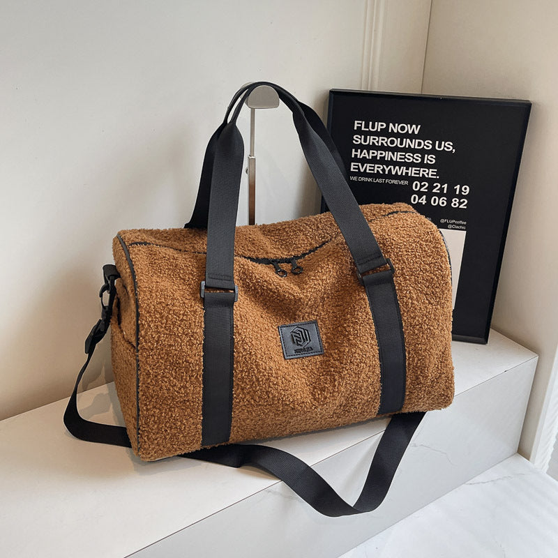 Cozy Fleece Travel Duffel Bag Kalsten