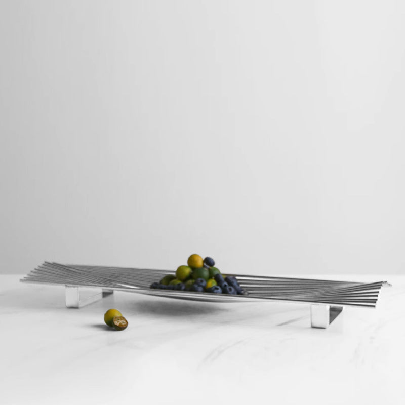 Elegant Modern Stainless Steel Centerpiece