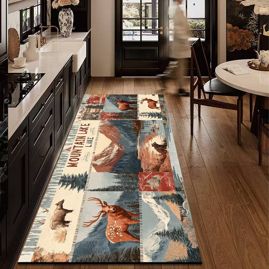 Rustic Outdoor Adventure Area Mat Kalsten