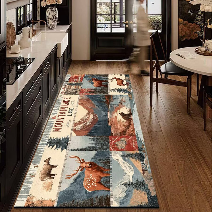 Rustic Outdoor Adventure Area Mat Kalsten