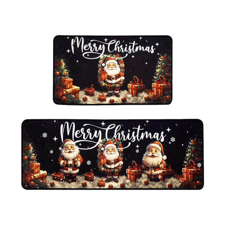 Playful Holiday-Themed Kitchen Mat Set Kalsten