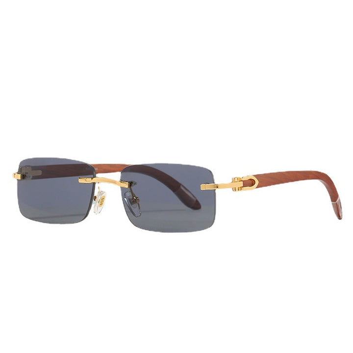 Women elegant rectangular sunglasses with high-quality metal frame and polarized lenses Kalsten