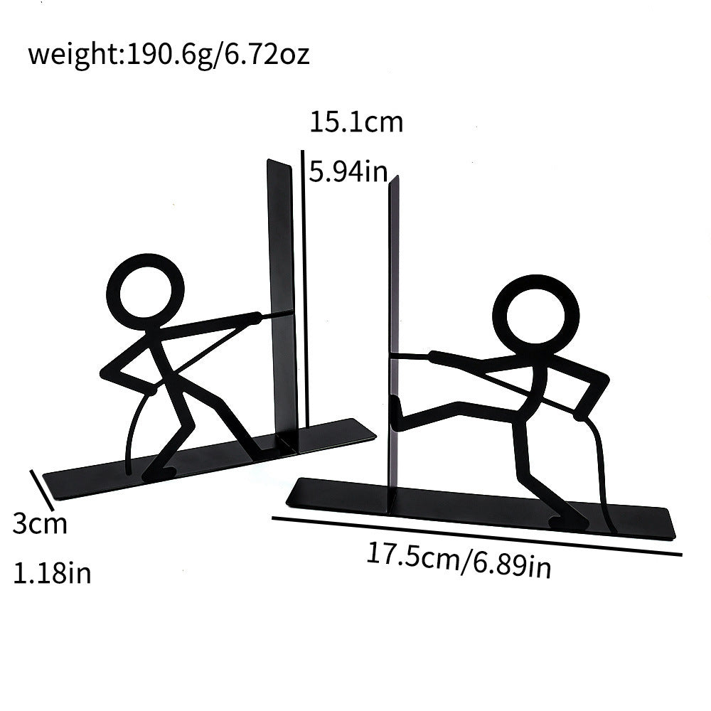 Creative Stick Figure Decorative Bookends