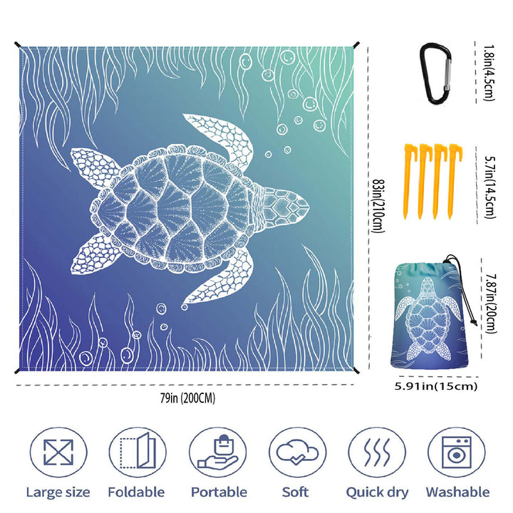 Large Portable Beach Mat Kalsten