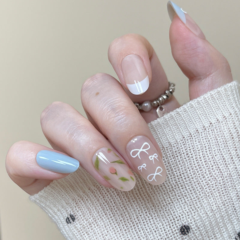 Artistic Floral Press-On Nail Set Kalsten 1789388641