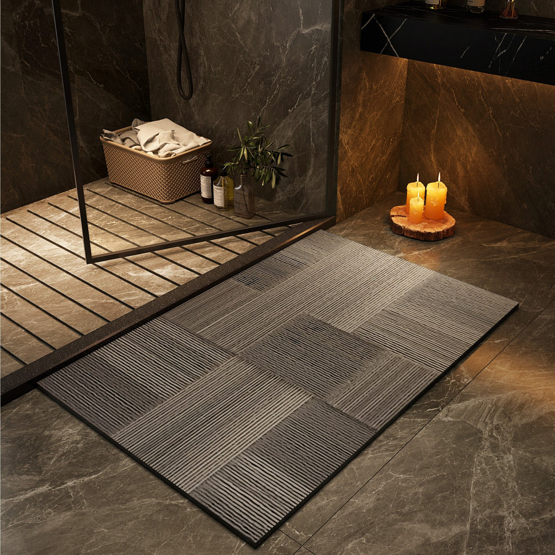Geometric Patterned Non-Slip Bath Mat Kalsten