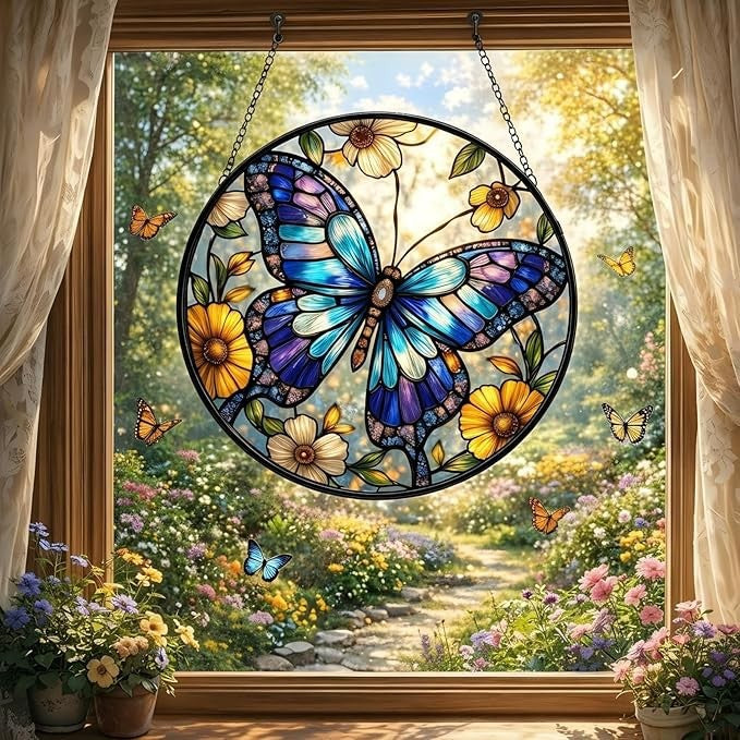 Stained Glass Phoenix Wall Art Kalsten