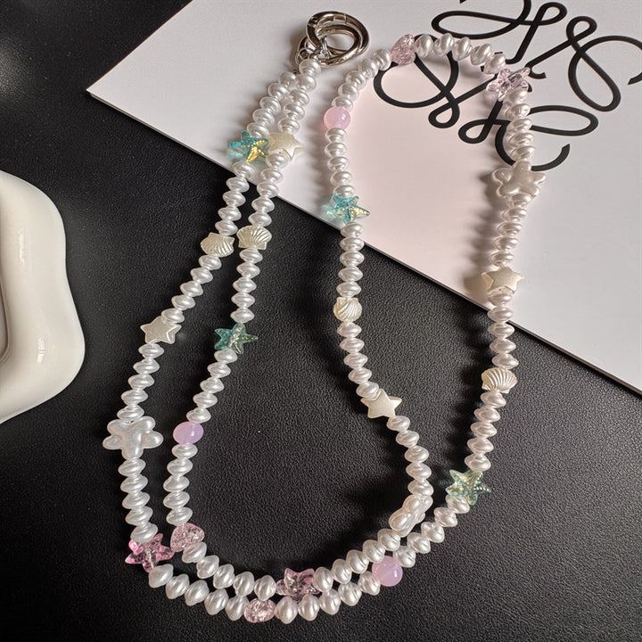 Elegant Pearl Beaded Eyewear Holder Kalsten