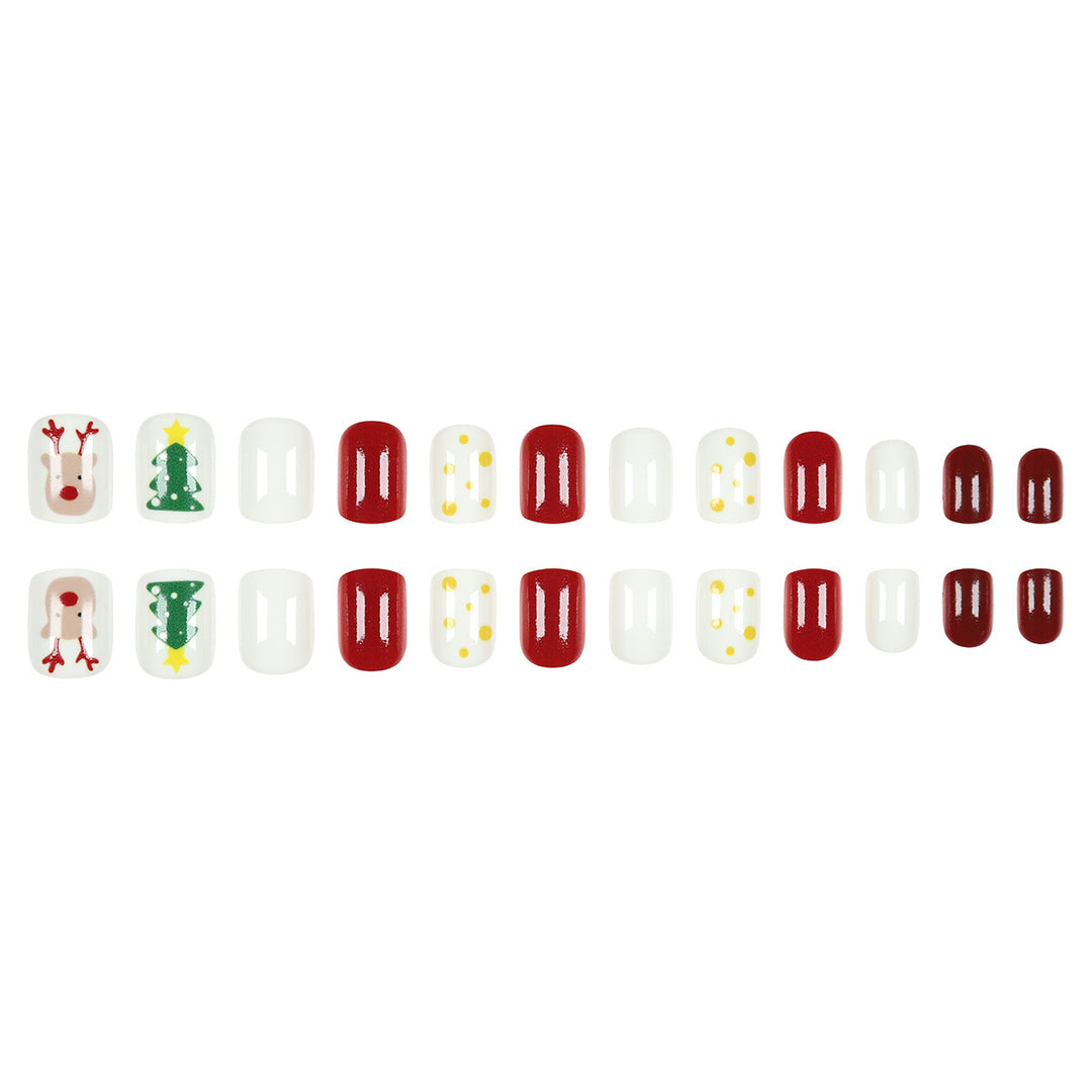 Holiday-Themed Press-On Nail Set Kalsten