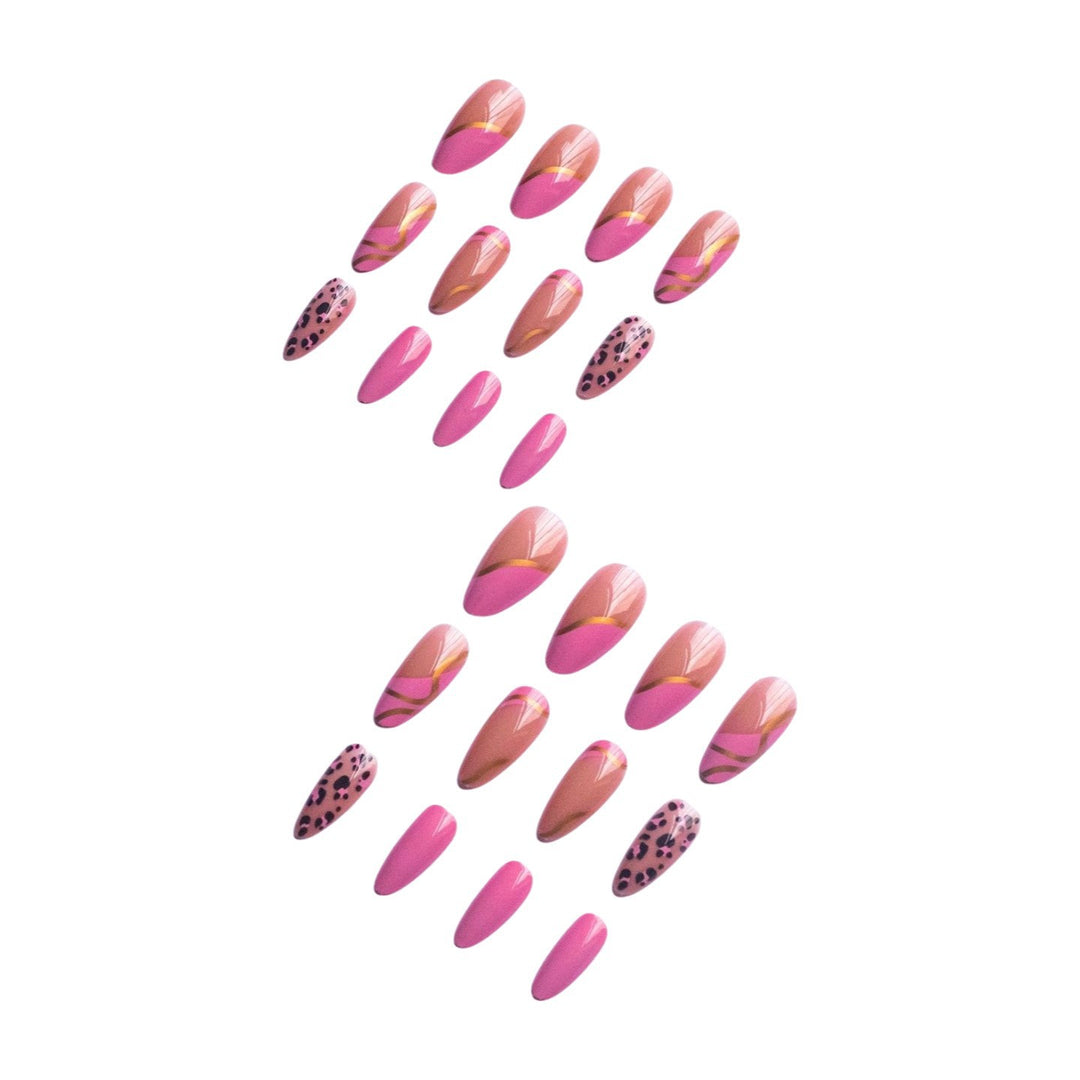 Artistic Nail Art Design Kit with Glamorous Metallic Accents