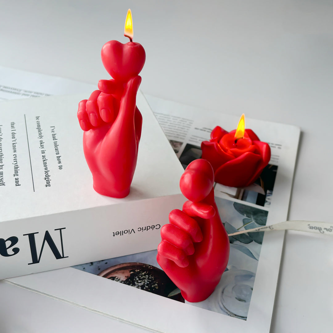Artistic Hand-Shaped Candle Holder
