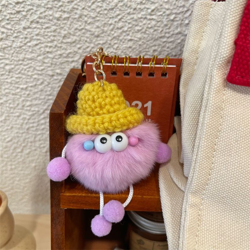 Playful Fuzzy Character Keychain Kalsten