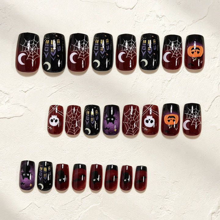 Halloween-Themed Press-On Nail Art Kalsten