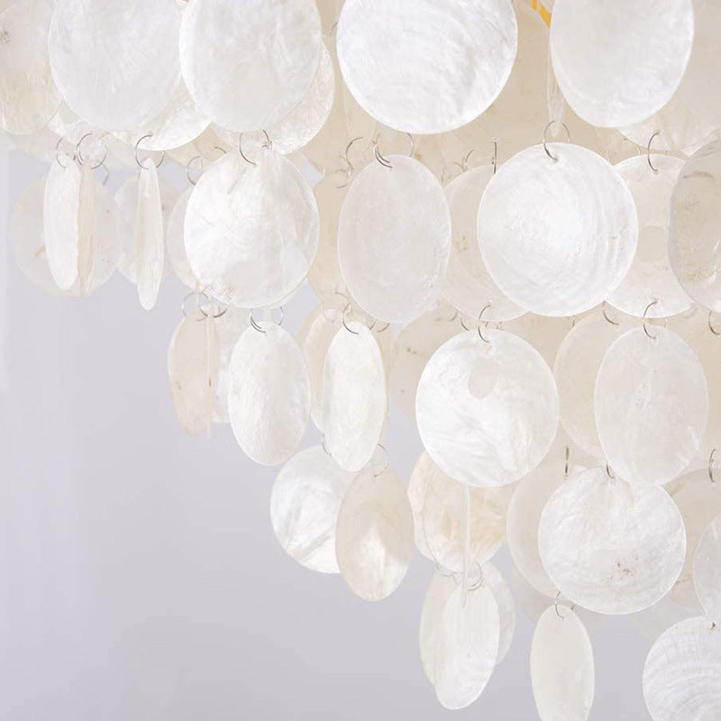 Stylish Mother of Pearl Pendant Chandelier