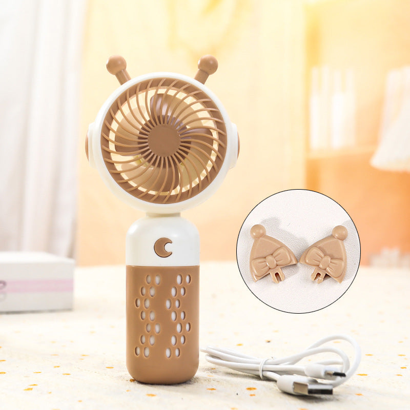 Ladies Portable Mini Handheld Fan with Cat Ears Kalsten