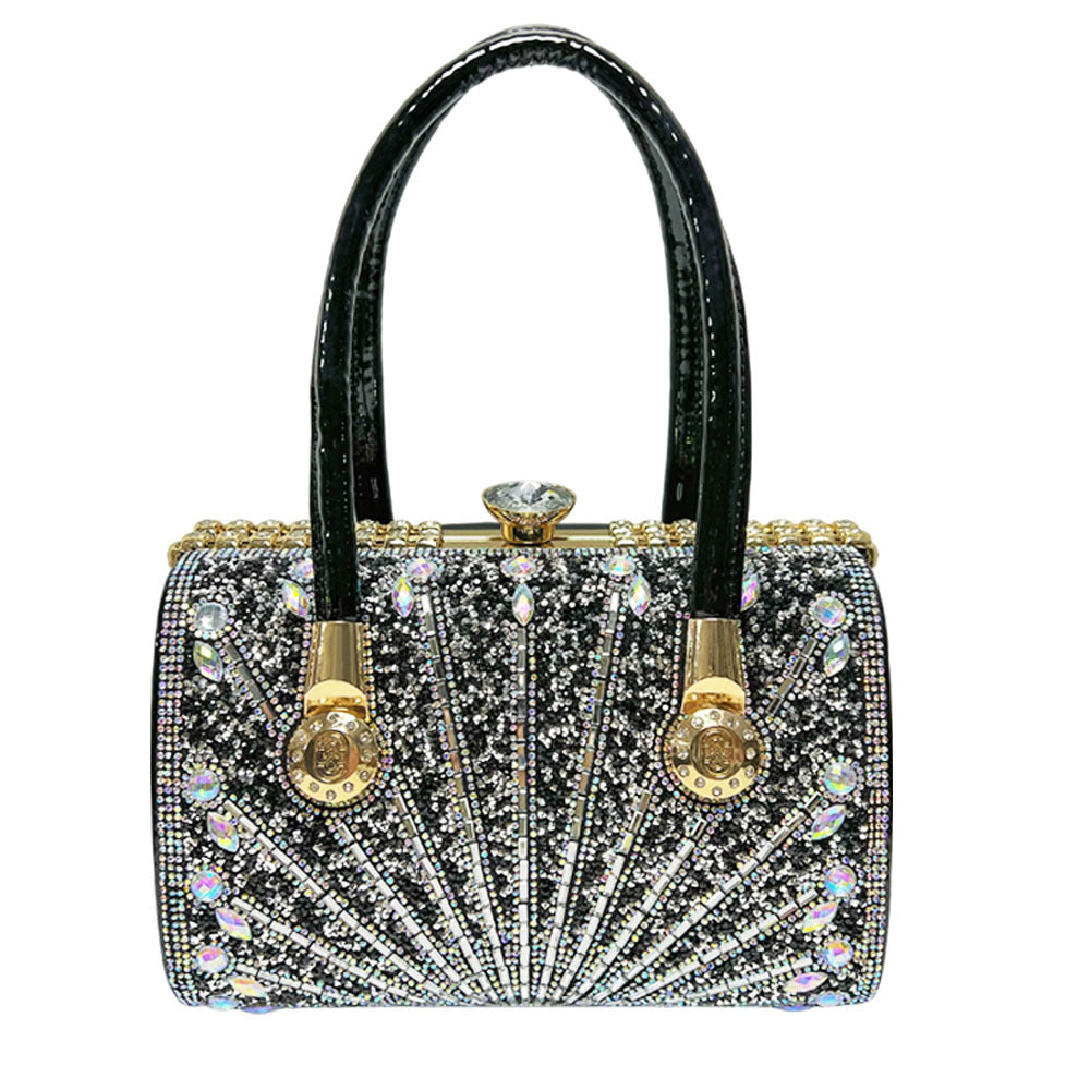 Luxe Crystal-Embellished Evening Handbag