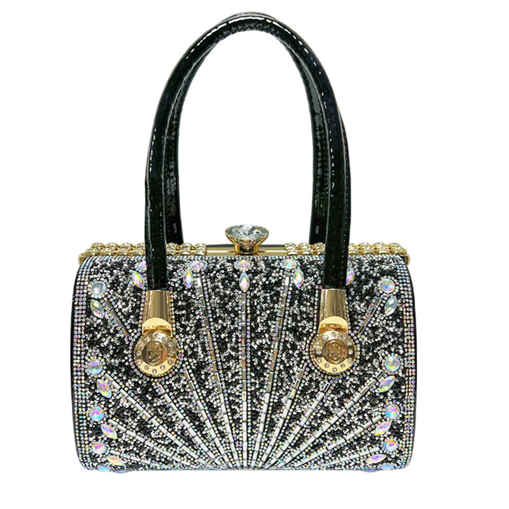 Luxe Crystal-Embellished Evening Handbag