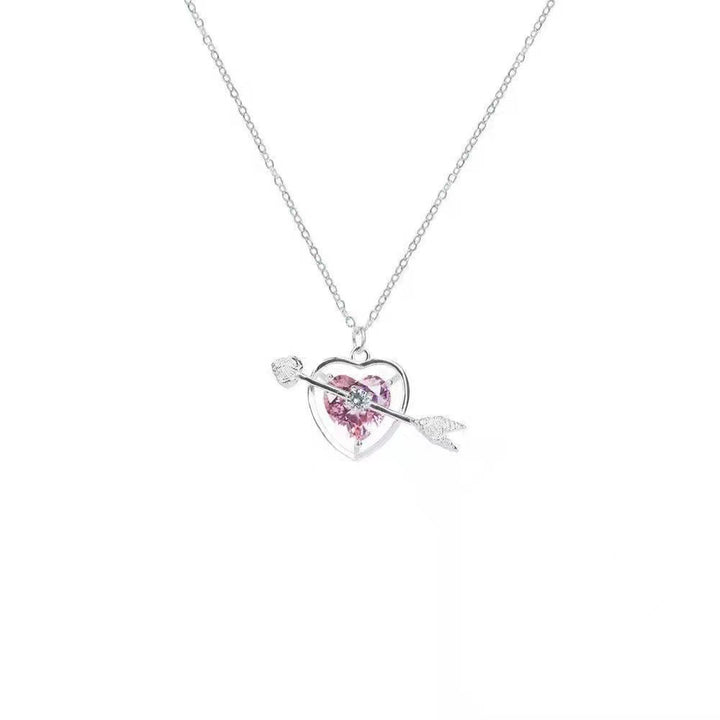 Playful angel neck chain with heart and wings Kalsten
