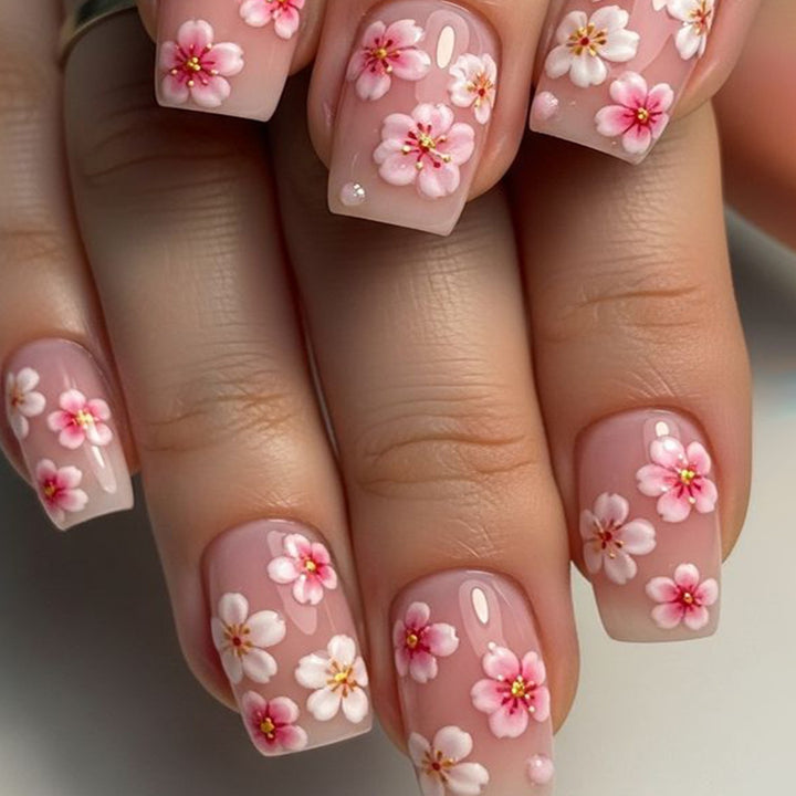 Floral Acrylic Nail Art Set Kalsten