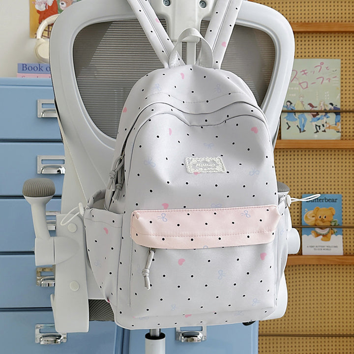 Charming Polka Dot School Backpack Kalsten