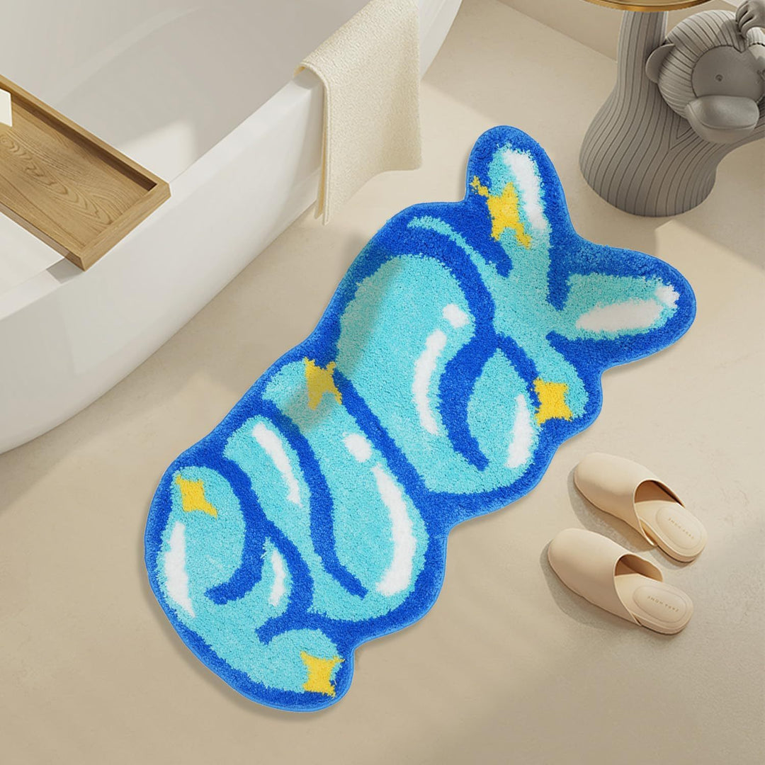 Cute Bunny-Shaped Bath Mat Kalsten