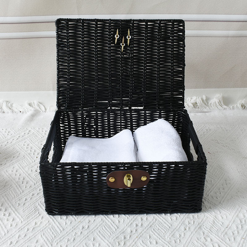 Elegant Woven Storage Chest Kalsten