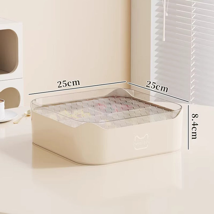 Multi-Purpose Storage Organizer with Transparent Lid Kalsten