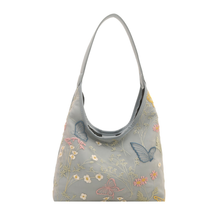 Artistic Embroidered Hobo Bag