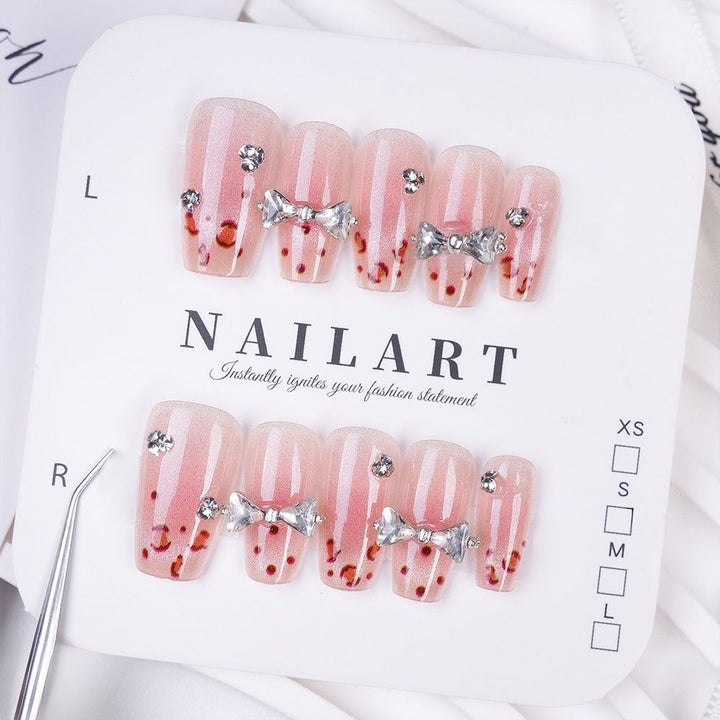 Butterfly-Inspired Stiletto Press-On Nails