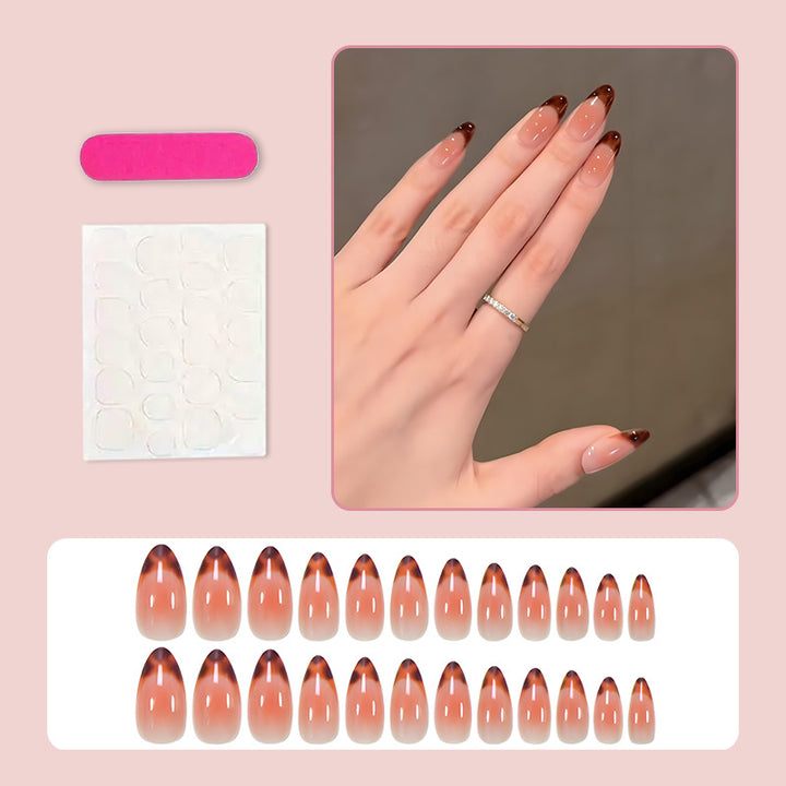 Acrylic nail set with elegant ombre tips Kalsten