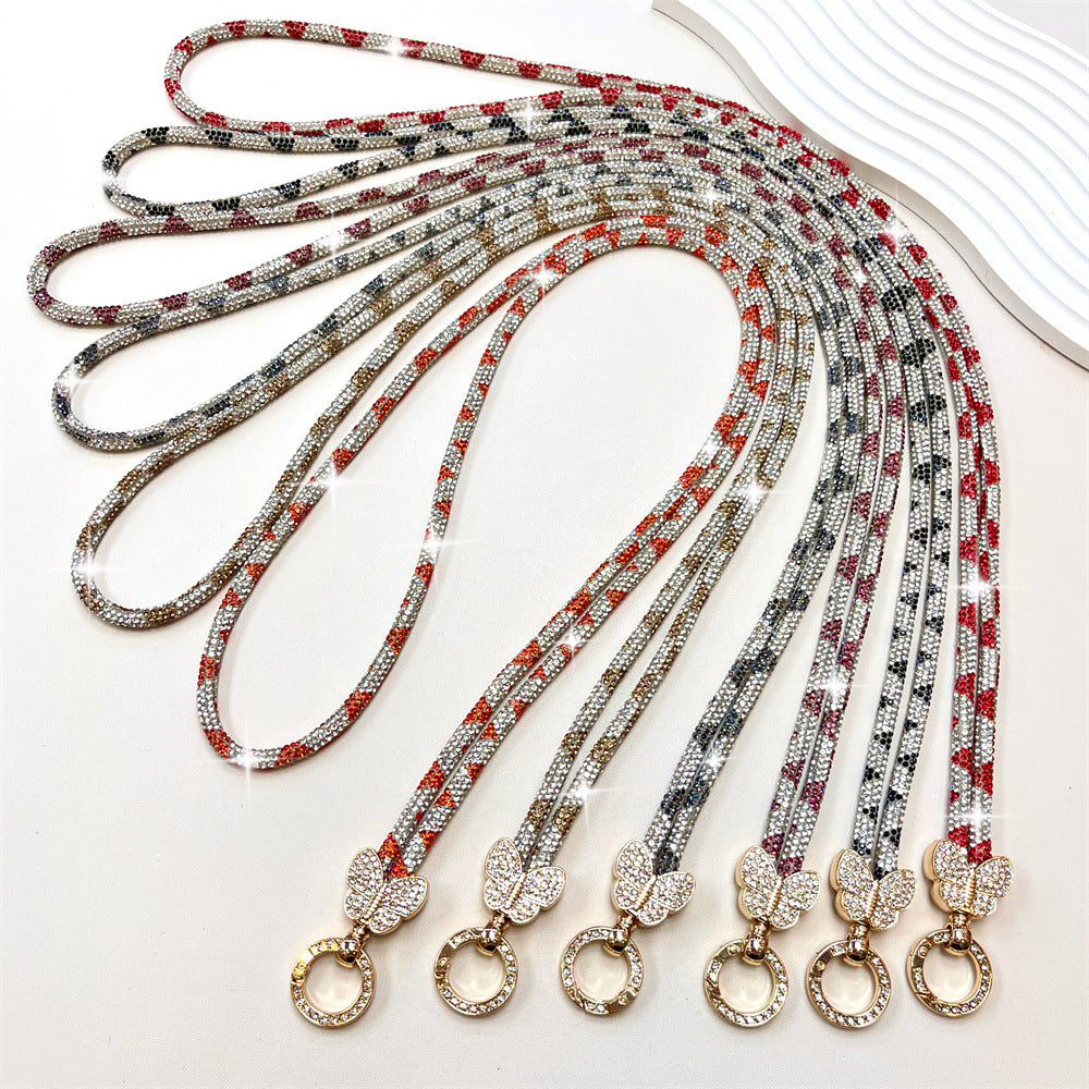 Rhinestone Encrusted Phone Lanyard Kalsten
