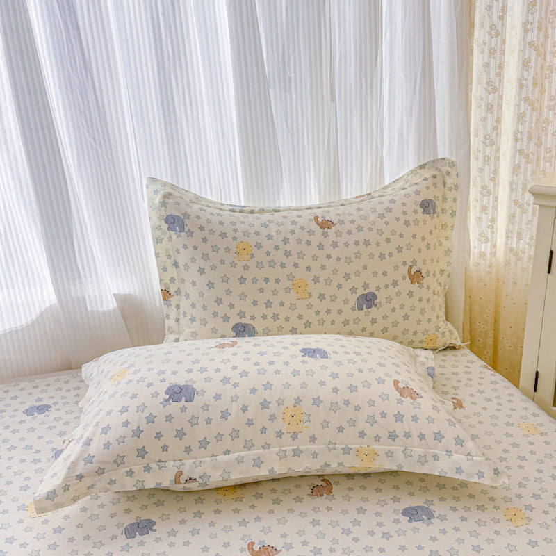 Flower Print Pillowcase Set