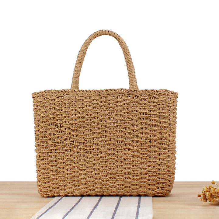 Basket bag with handcrafted weave Kalsten