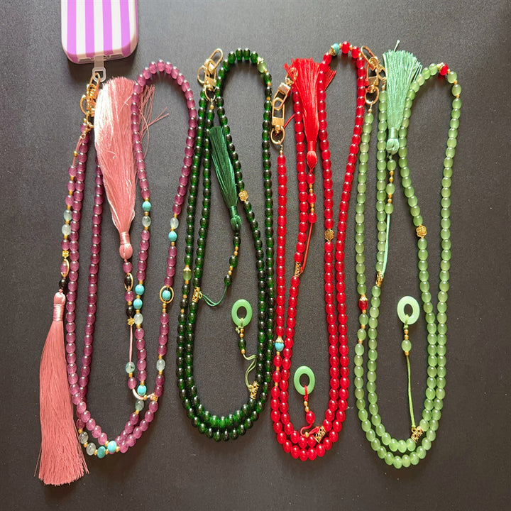 Beaded Eyewear Chain with Tassels Kalsten