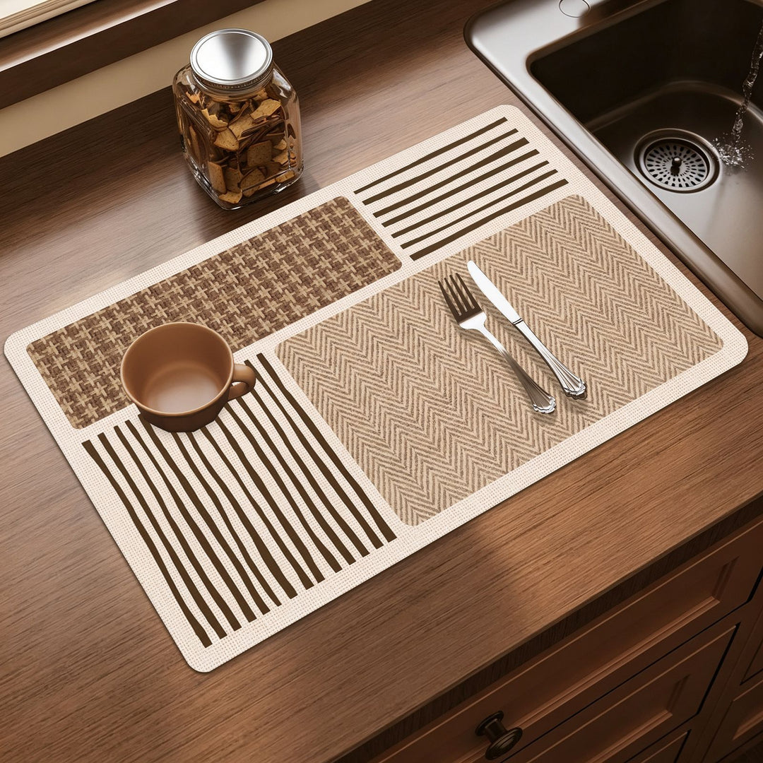 Elegant Floral Print Kitchen Mat Kalsten