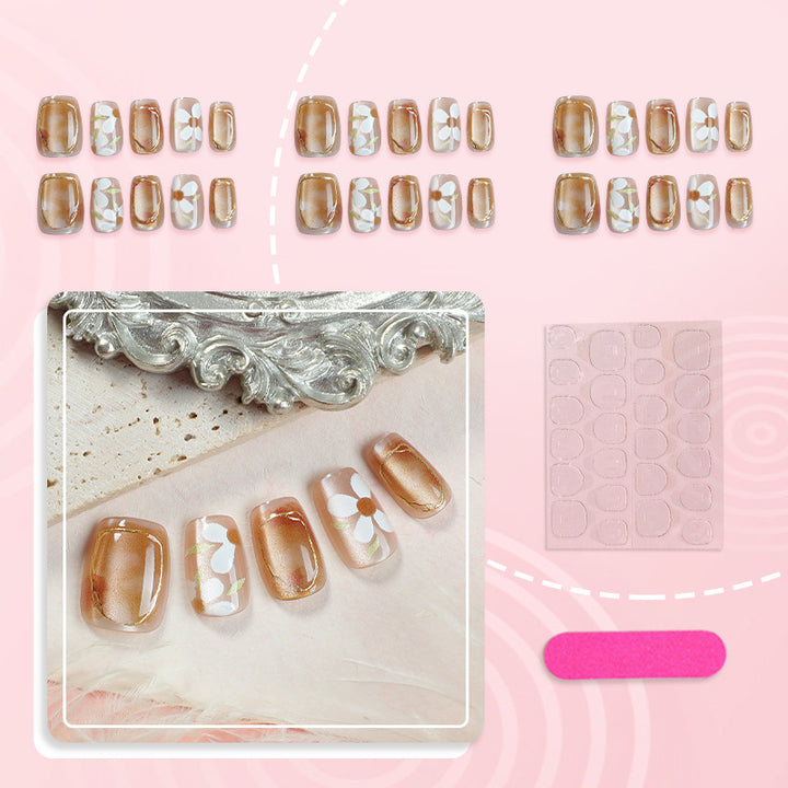 Floral Artistry Press-On Nail Set