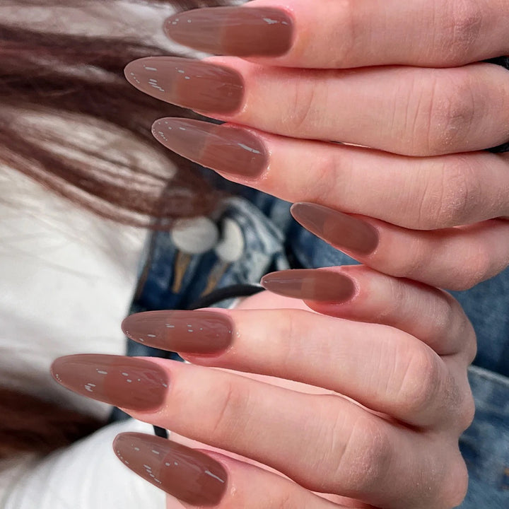 Natural Finish Press-On Nail Set Kalsten