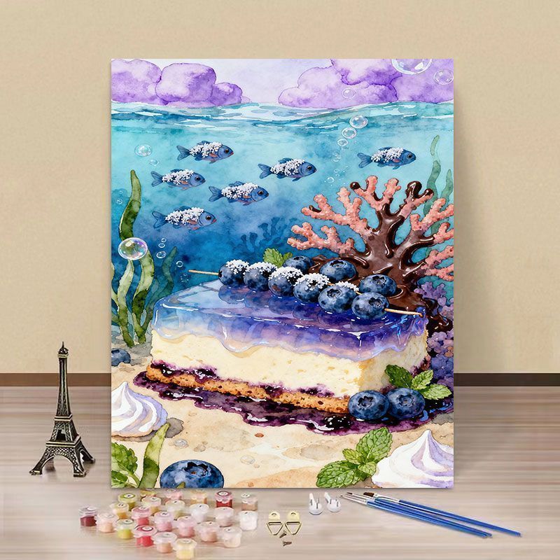 Fantasy Landscape DIY Paint by Numbers Art Kit Kalsten