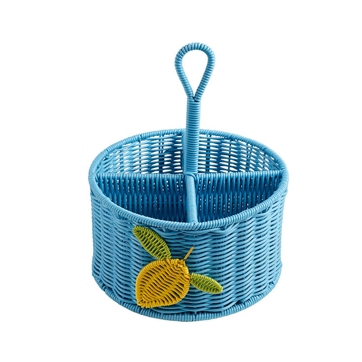 Handcrafted Woven Storage Basket with Handle Kalsten
