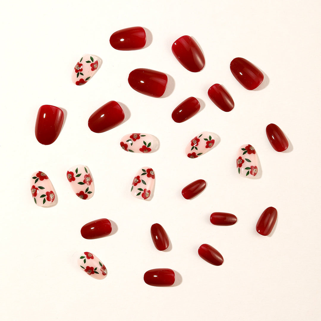 Floral Accent Nail Art Extensions Kalsten
