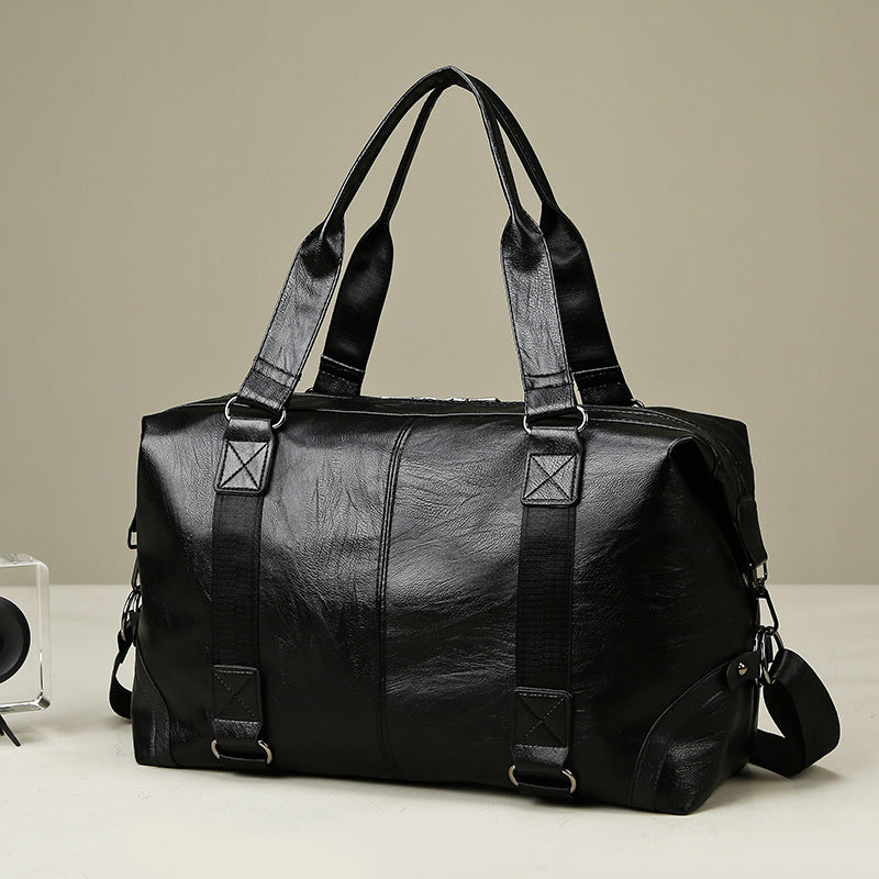 Luxurious Leather Weekend Duffel Bag Kalsten