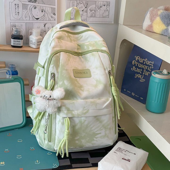 Trendy Marble Patterned Backpack Kalsten