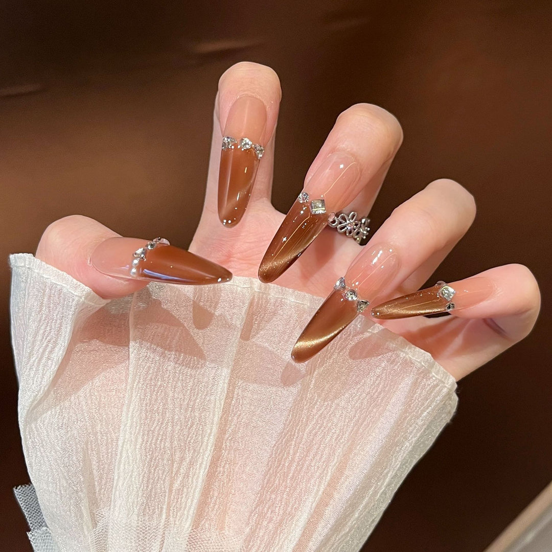Glamorous Long Stiletto Press-On Nail Extensions Kalsten 1787316087