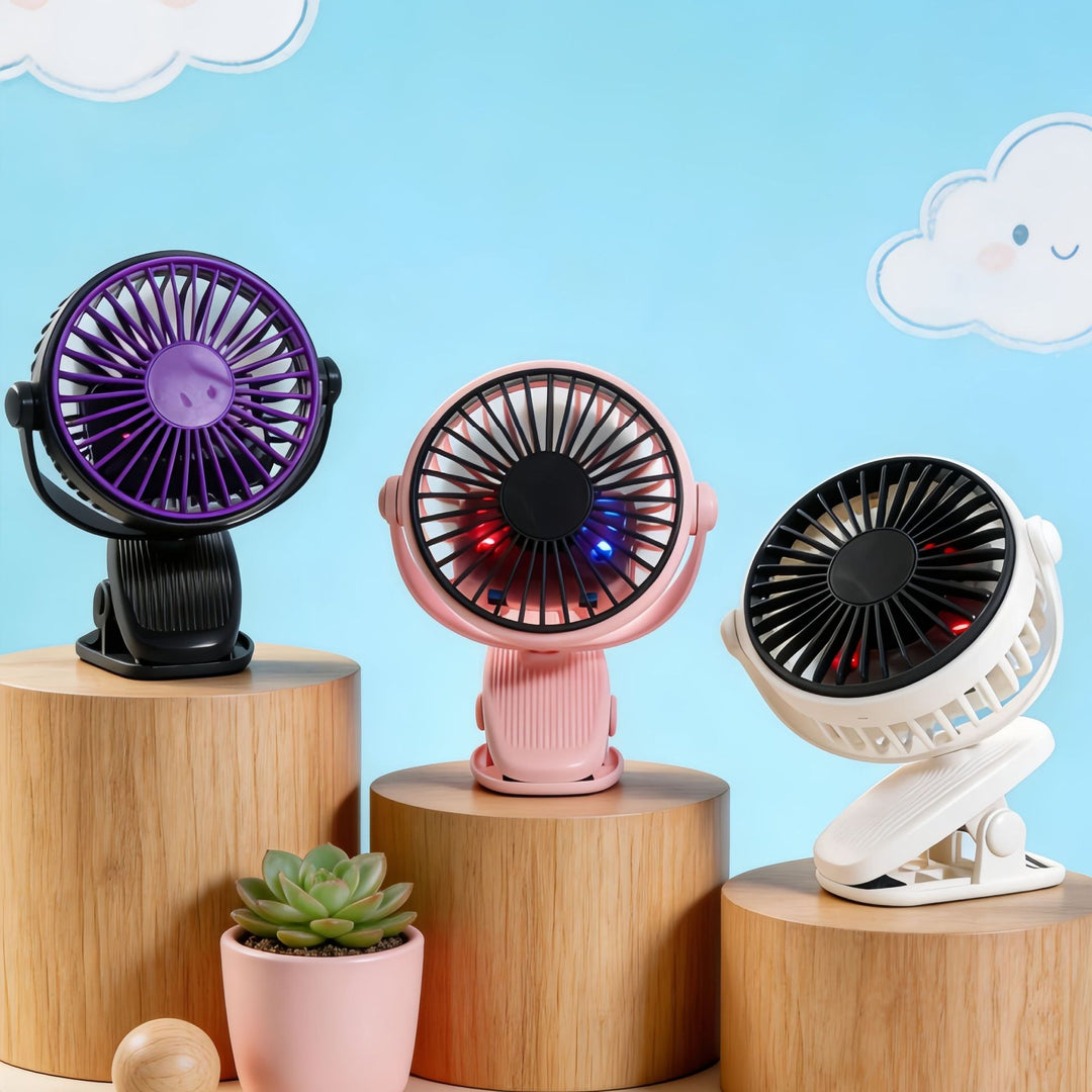 Women Portable Hand Fan with Creative Animal Ears Kalsten